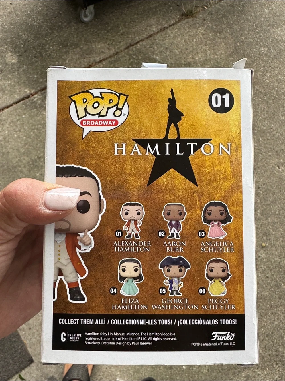 Funko Pop! Hamilton Vinyl Figure - White, Brown & Gold